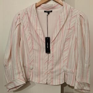 NWT Love Sam cropped blazer linen M